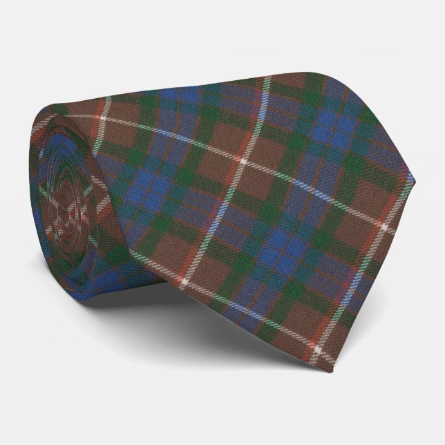 Fraser Hunting Ancient Original  Scottish Tartan Tie (Rolled)