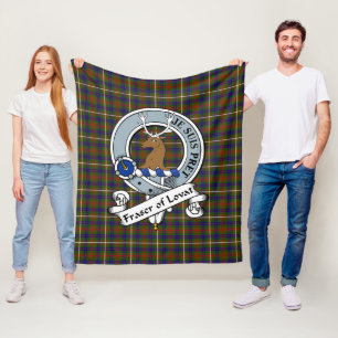 Fraser Hunting Of Lovat Clan Badge Clan Badge Clan Fleece Blanket