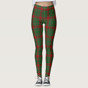 Fraser of Castle Leathers Tartan Plaid Pattern Leggings