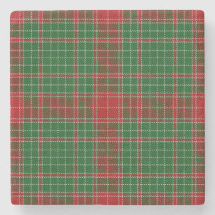 Fraser of Castle Leathers Tartan Stone Coaster