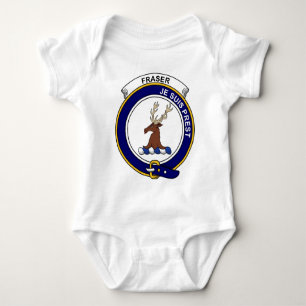 Fraser (of Lovat) Clan Badge Baby Bodysuit