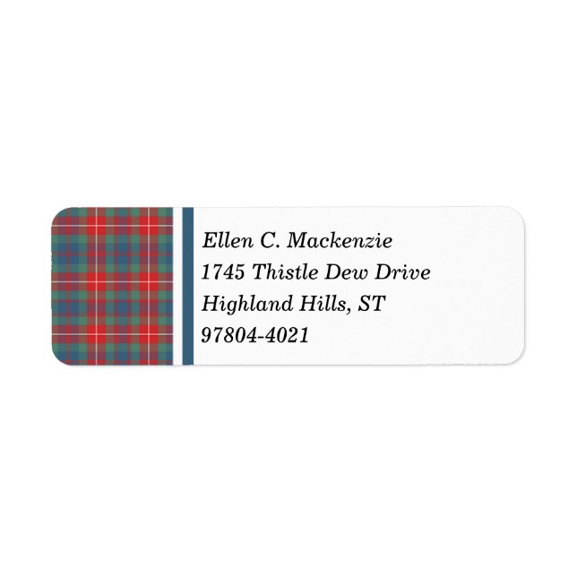 Fraser of Lovat Clan Light Blue Ancient Tartan (Front)