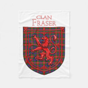 Fraser of Lovat Tartan Scottish Plaid Fleece Blanket