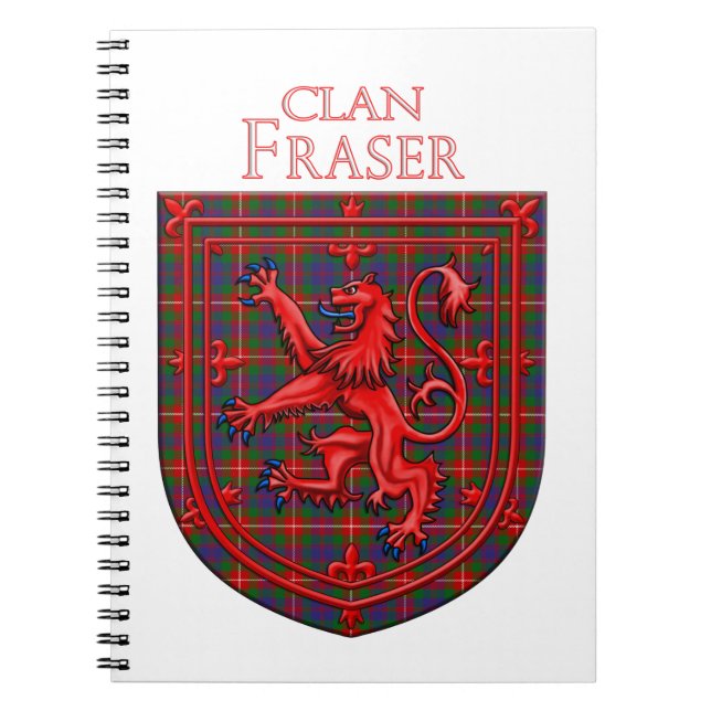 Fraser of Lovat Tartan Scottish Plaid Notebook (Front)