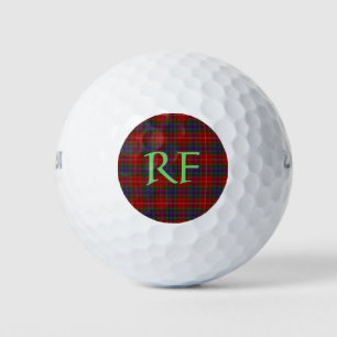 Fraser Official Tartan with monogram / initials Golf Balls
