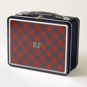 Fraser Official Tartan with monogram / name Metal Lunch Box