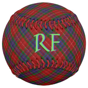 Fraser Official Tartan with monogram / name Softball