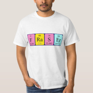 Fraser periodic table name shirt