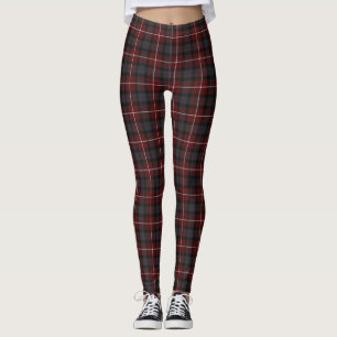 Fraser Red Mute Tartan Leggings