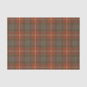 Fraser Red Weathered Scottish Tart Scottish Tartan Tissue Paper