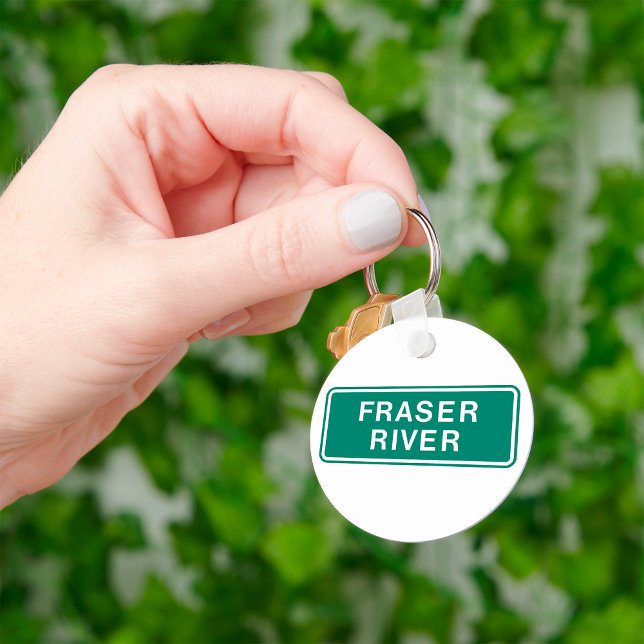 Fraser River Highway Sign British Columbia Canada  Key Ring (Creator Uploaded)