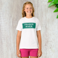Fraser River Highway Sign British Columbia Canada 