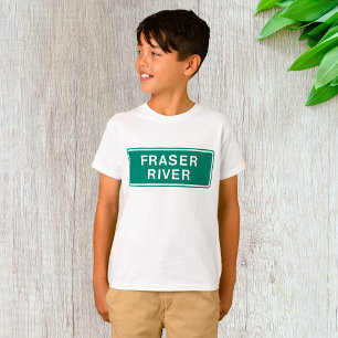 Fraser River Highway Sign British Columbia Canada T-Shirt