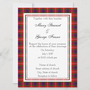 Fraser Scottish Wedding Invitation