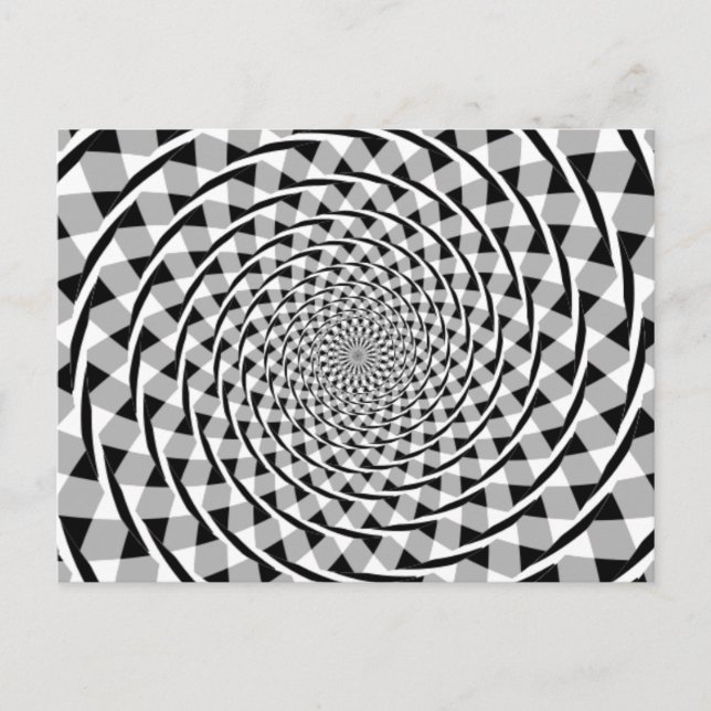 Fraser spiral illusion postcard (Front)