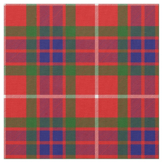 Fraser Tartan Print Fabric (Close Up)