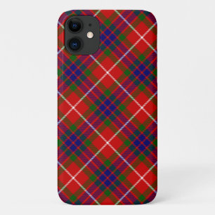 Fraser tartan red green blue purple plaid iPhone 11 case