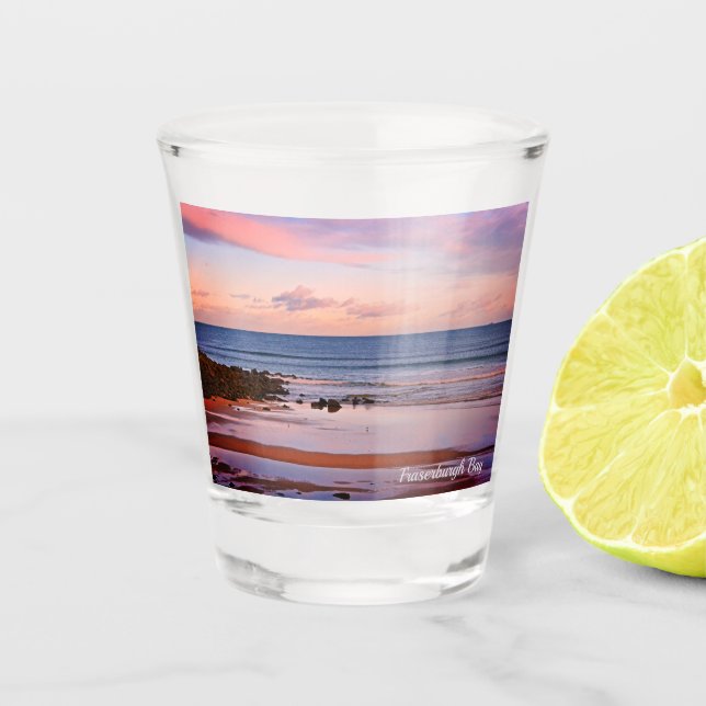 Fraserburgh Bay, Scotland Ocean View Keepsake Shot Glass (Front)