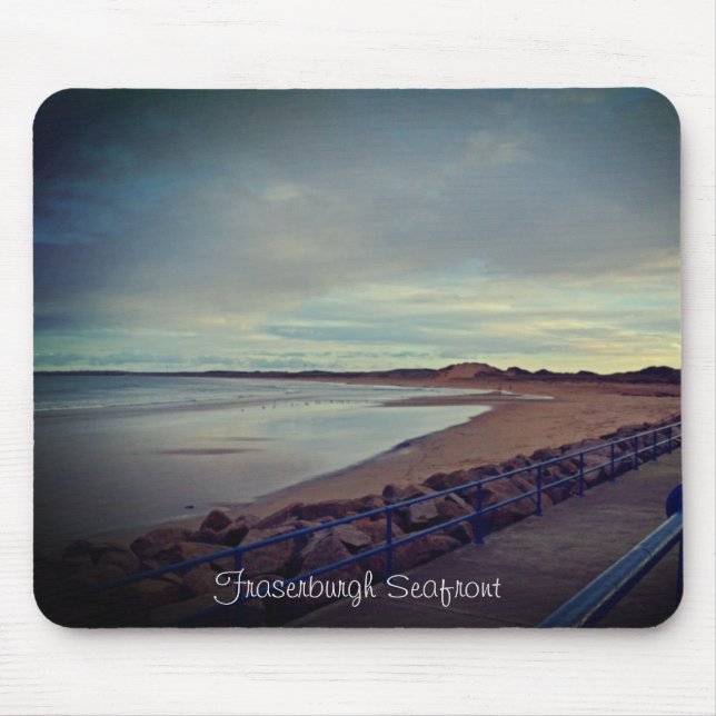 Fraserburgh Bay Seafront Walk, Scotland Mouse Mat (Front)