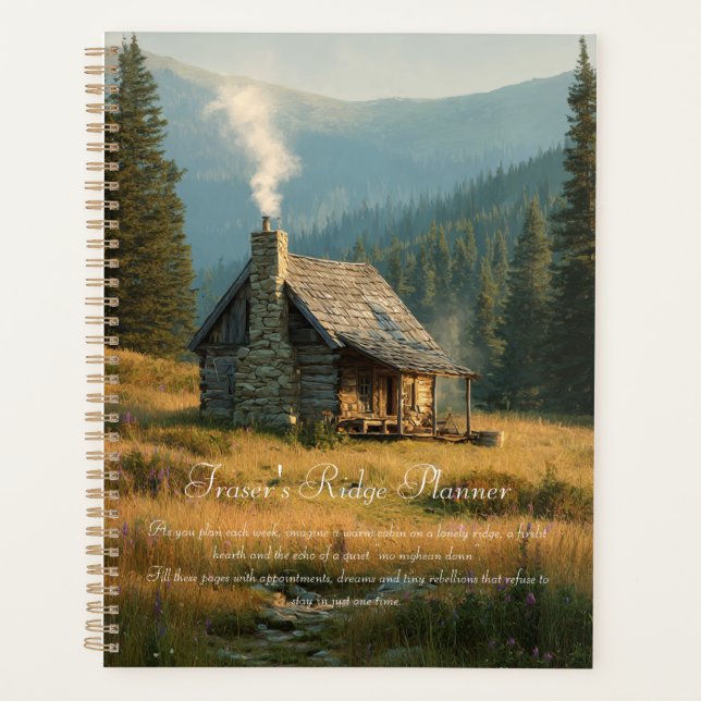 Fraser's Ridge Cabin Sassenach Planner (Front)