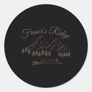 Fraser'S Ridge North Carolina Est1767 Classic Round Sticker