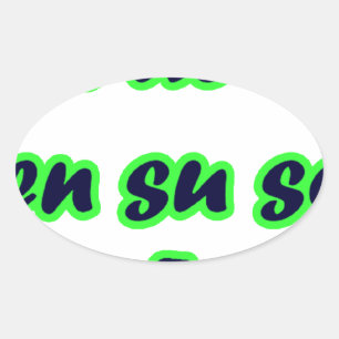 Frases master 14.09 oval sticker