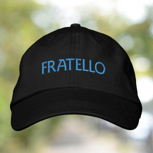 Fratello Italian Gift for Brother  Embroidered Hat