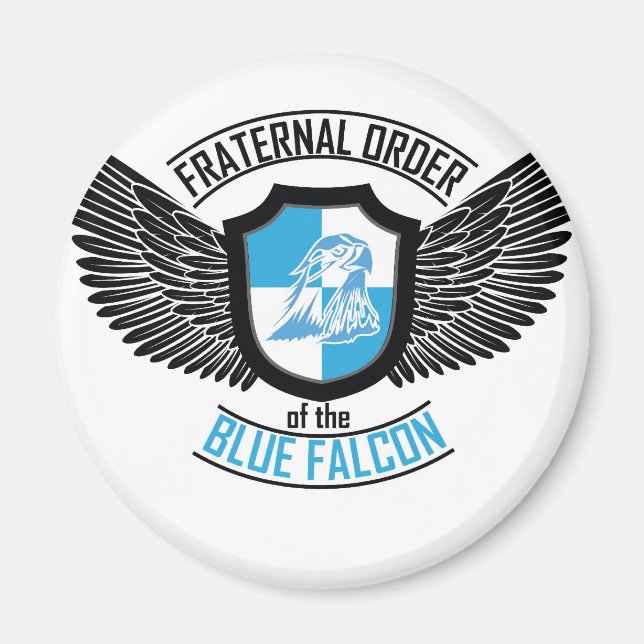 Fraternal Order of The Blue Falcon, Blue Falcon Magnet (Front)