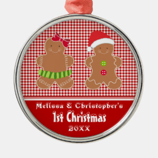 Fraternal Twins Baby's First Christmas Ornament