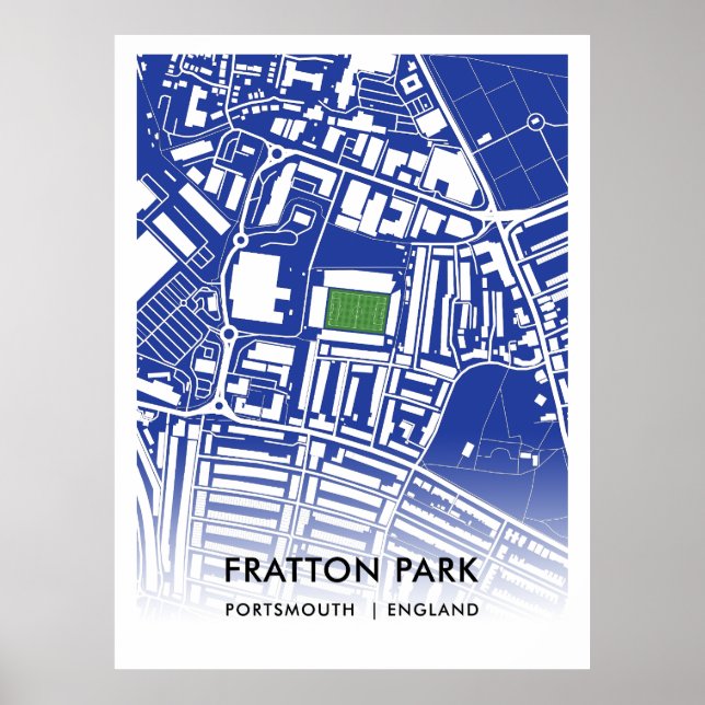 Fratton Park Poster – Home of Portsmouth FC (Front)