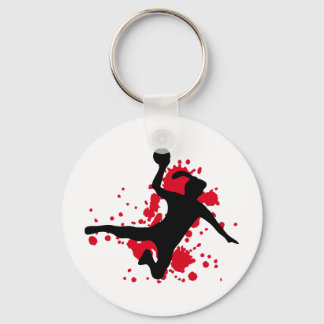 Frauenhandball handball sign key ring
