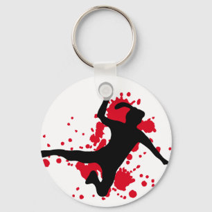 Frauenhandball handball sign key ring