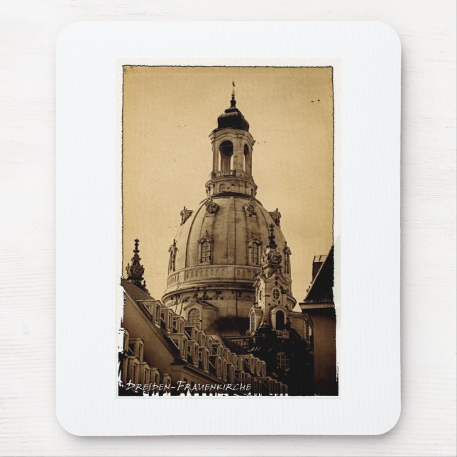 Frauenkirche Dresden - Vintage Mouse Mat (Front)