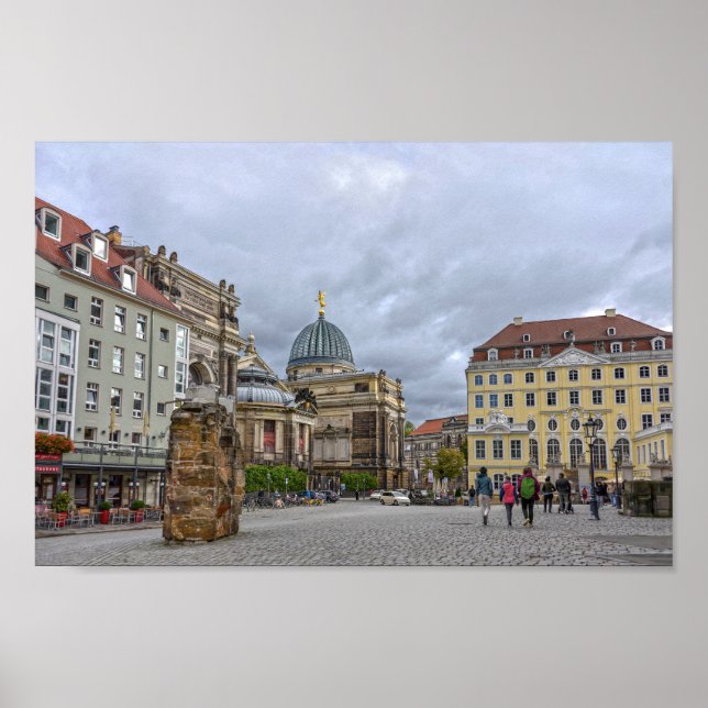 Frauenkirche Memorial, Dresden, Germany Poster (Front)