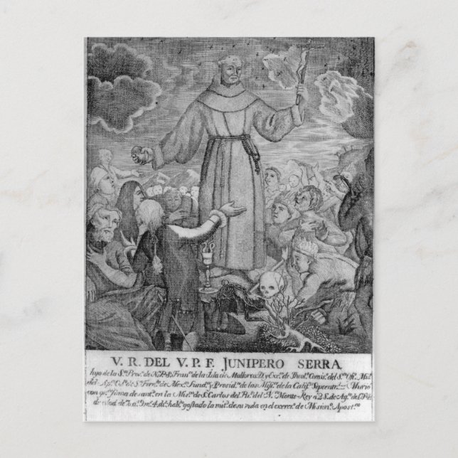 Fray Junipero Serra Postcard (Front)