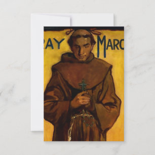 “Fray Marcos” Western Art by Gerald Cassidy Thank You Card