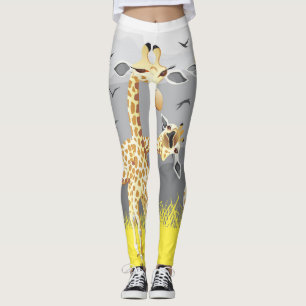 fray your legs with these giraffes leggings