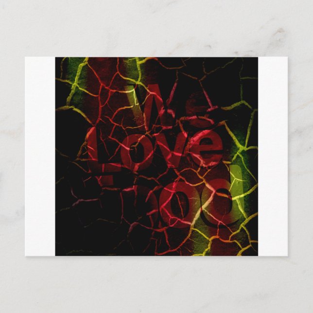 Frayed Edges, Strong Heart: Unbreakable Love  Postcard (Front)