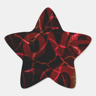 Frayed Edges, Strong Heart: Unbreakable Love Star Sticker