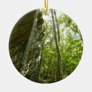 Frazier Rock Wall in Shenandoah National Park Ceramic Tree Decoration