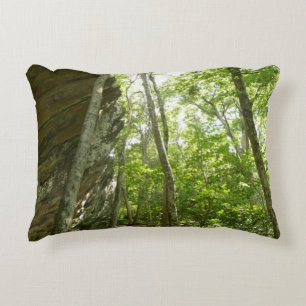 Frazier Rock Wall in Shenandoah National Park Decorative Cushion