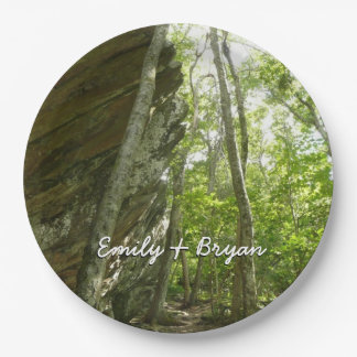 Frazier Rock Wall in Shenandoah National Park Paper Plate