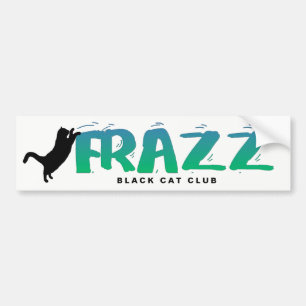 FRAZZ! Black Cat Club Bumper Sticker