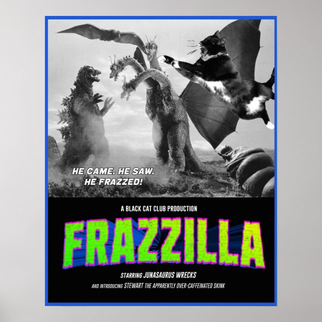 Frazzilla vs the Three-Headed Skink! Movie Poster (Front)