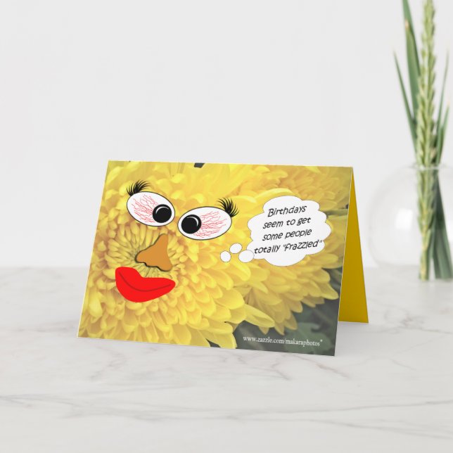 Frazzled Birthday-customise Card (Front)