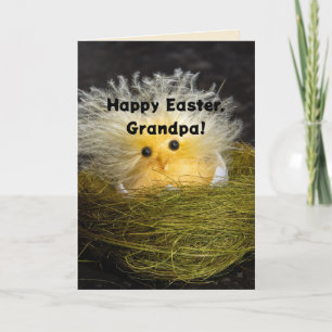 FRAZZLED CHICK GRANDPA EASTER CARD