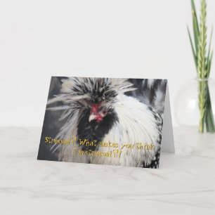Frazzled Chicken Greeting Card
