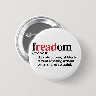 freadom definition 6 cm round badge