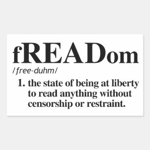 Freadom Definition Rectangular Sticker