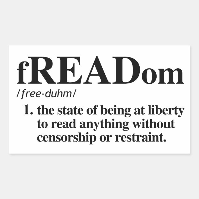 Freadom Definition Rectangular Sticker (Front)